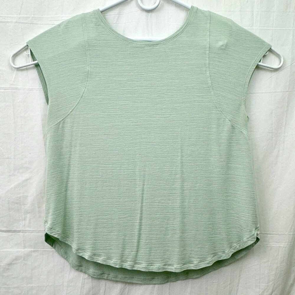 Sleeveless Workout Shirt Women XL Light Green All In Motion